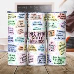 Bicchiere colorato personalizzato per insegnanti con testo e cannuccia Regalo di incoraggiamento e apprezzamento per gli insegnanti