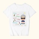 Personalized Crayon Elements Happy School Life Back to School Gift Kid T-shirt  Graduation
