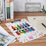 Personalized Colourful Crayon Design Portable Clipboard with Name School Essentials Back to School Teacher's Day Gift for Teacher