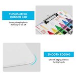 Personalized Colourful Crayon Design Portable Clipboard with Name School Essentials Back to School Teacher's Day Gift for Teacher