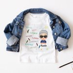 Personalized Crayon Elements Happy School Life Back to School Gift Kid T-shirt  Graduation