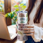 Bicchiere colorato personalizzato per insegnanti con testo e cannuccia Regalo di incoraggiamento e apprezzamento per gli insegnanti