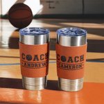 Personalisierte Basketball Textur 20oz isoliert Name Becher mit Schieberegler Deckel und Strohhalm Geburtstag Dankeschön Geschenk für Basketball-Train