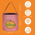 Henkilökohtainen lepakko kurpitsa musta kissa rasteri temppu tai Treat karkkia ämpäri laukku kahvalla uudelleenkäytettäviä Halloween puolue tarvikkeet lahja lapsille