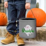 Henkilökohtainen lepakko kurpitsa musta kissa rasteri temppu tai Treat karkkia ämpäri laukku kahvalla uudelleenkäytettäviä Halloween puolue tarvikkeet lahja lapsille