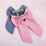 Personalized Cute Ballerina Hair Bow Clip with Embroidery Name Encourage Birthday Gift for Girls