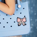 Personalizado 3D Efecto Cheer Bow Bolsa Botón con Nombre Accesorios para Bogg Equipo Cheering Regalo para Mujeres Niñas Cheerleaders