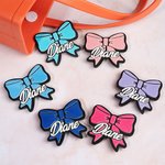 Personalizado 3D Efecto Cheer Bow Bolsa Botón con Nombre Accesorios para Bogg Equipo Cheering Regalo para Mujeres Niñas Cheerleaders