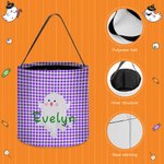 Henkilökohtainen lepakko kurpitsa musta kissa rasteri temppu tai Treat karkkia ämpäri laukku kahvalla uudelleenkäytettäviä Halloween puolue tarvikkeet lahja lapsille