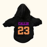 Personnalisé Multicolore Nom Numéro Chien Chaud Soft Hoodie Jersey pour Toutes Races Mignon Pet Game Day Party Costume Festival Birthday Gift