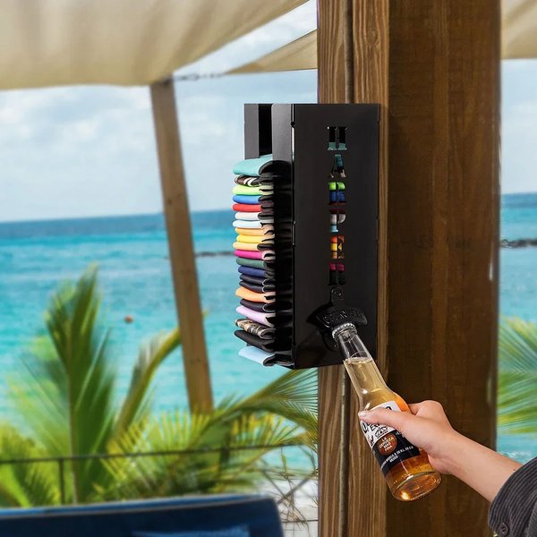 Personalisierter Biderdose-Kühler Halter mit Flaschenöffner und Text Gravur Club Bar- und Partyzubehör Vatertag Geschenk für Bierliebhaber