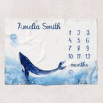 Coperta personalizzata per neonati con nome e foto-propaganda per la nascita, regalo per la doccia per i neonati