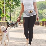 Personalisierte Wasserdichte Hund Katze Avatar Gürteltasche mit Namen und Verstellbarem Riemen Haustier Motiv Geburtstag Geschenk für Tierliebhaber