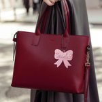Personalised Muticolour Aesthetic Coquette Bow Keychain Bag Tag with Name and Ball Chain Birthday Christmas Gift for Women Girls