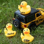 Personalized Double Middle Finger Duck with Text Desktop Decoration Interesting Car Accessory Gift for Friend Colleague