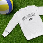 Personalized Multicolour Volleyball Mom Crewneck Sweatshirt with 1 - 6 Kid Names Birthday Sports Event Cheer Accessories Gift for Volleyball Lover