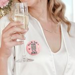 Personalisierter Button Anstecker mit Foto und QR-Code 5er Set Lustiger Getränk Bier Design Hochzeit Junggesellenabschied Party Geschenk für Paare