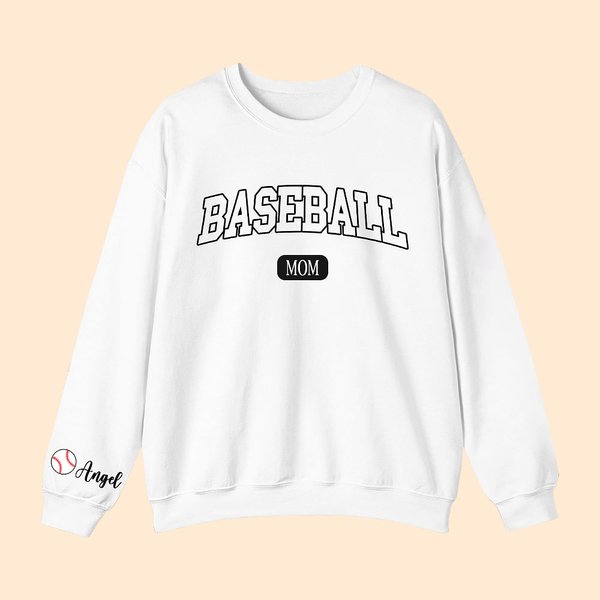 Sudadera deportiva de béisbol personalizada para mamá con 1-6 nombres Multicolor Disponible Día del partido Disfraz Regalo de cumpleaños para mujer