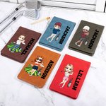 Personalized Cartoon Figure Portable Golf Scorecard Holder with Name Golf Accessories Birthday Gift for Golf Lover