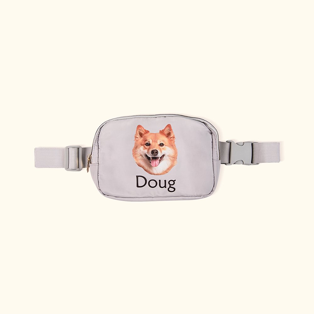 Marsupio impermeabile personalizzato per cani e gatti con nome e cinturino regolabile Regalo di compleanno quotidiano per gli amanti degli animali dom