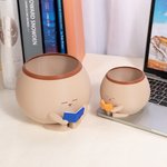 Personalised Cute Pot Reading Book Planter with Name Home Decor Birthday Housewarming Gift for Bookworm Plant Lover