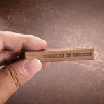Porte-clés en Bois Personnalisé avec Texte Gravé pour Nouvelle Maison Voiture Cadeau pour Hommes Papa Grand-père Mari