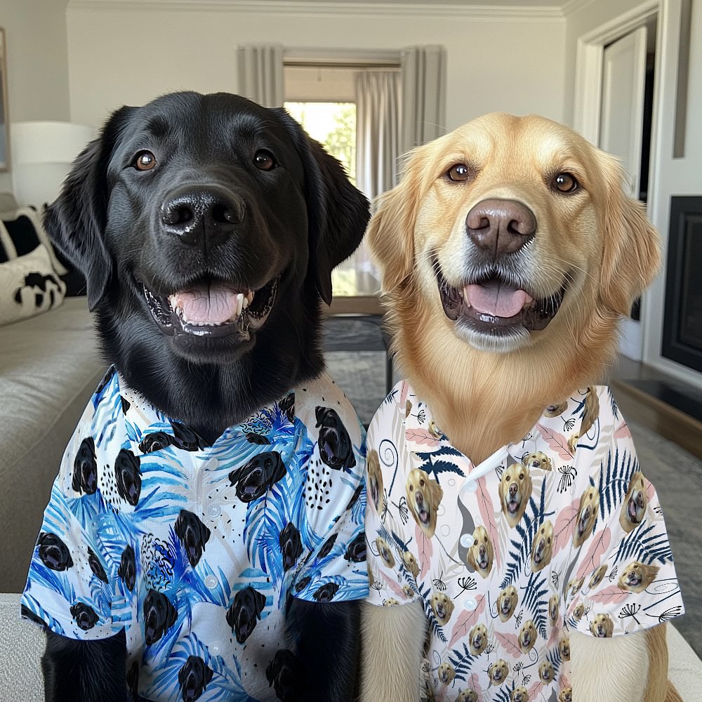 Chemise d'été respirante pour chien et chat avec photo Cadeau d'anniversaire pour les amoureux des animaux de compagnie