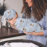 Personalized 1-3 Pet Dogs Unisex Soft Baby Sleep Sack and Hat Swaddle Set with Name Birthday Baby Shower Gift for Newborns