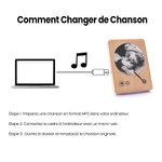 Cadre de Photo en Bois Personnalisé avec Noms Numéro Titre de Chanson Accessoire Style Lecteur de Disque Cadeau Saint-Valentin Mariage pour Couple