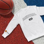 Personalized Basketball Sport Mom Sweatshirt with 1-6 Names Multicolour Available Game Day Costume Birthday Gift for Women