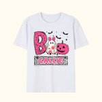 Personalized Halloween Ghost Pumpkin Bat Spider Web Boo Kid's Sweatshirt T-shirt with Name Multicolor Available Holiday Party Gift for Boys Girls