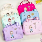 Personalizado Multicolor Cartoon Personaje Nacimiento Flor Bolsa de almuerzo aislante con nombre Portátil Vuelta a la Escuela Trabajo Picnic Regalo pa
