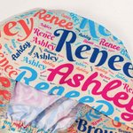 Personalised Colorful Name Word Cloud Adjustable Working Scrub Cap with Sweatband Set of 2 Birthday Appreciation Gift for Nurse Doctor