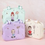 Personalizado Multicolor Cartoon Personaje Nacimiento Flor Bolsa de almuerzo aislante con nombre Portátil Vuelta a la Escuela Trabajo Picnic Regalo pa