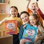 Personalized Colourful Teaching Element Pattern Reusable Canvas Tote Bag Back to School Teacher's Day Gift for Teacher