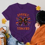 Personalizado Spooky Bat familia arco sudadera camiseta con 1-10 nombres multicolor disponible Halloween Holiday Party regalo para mamá abuela