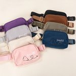 Personalized Stethoscope Heart Design Adjustable Waterproof Waist Belt Bag with Name Nurse Week Appreciation Gift for Nurse Medical Staff