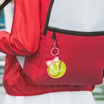 Personalized Pink Coquette Bow Tennis Bag Tag Keychain with Name Sport Team Birthday Gift for Tennis Lovers