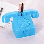 Personalisierte 3D rosa Puppe inspiriert Telefon Design Pinselhalter mit Namen Schreibtisch Dekoration Geburtstagsgeschenk für Mädchen Kinder