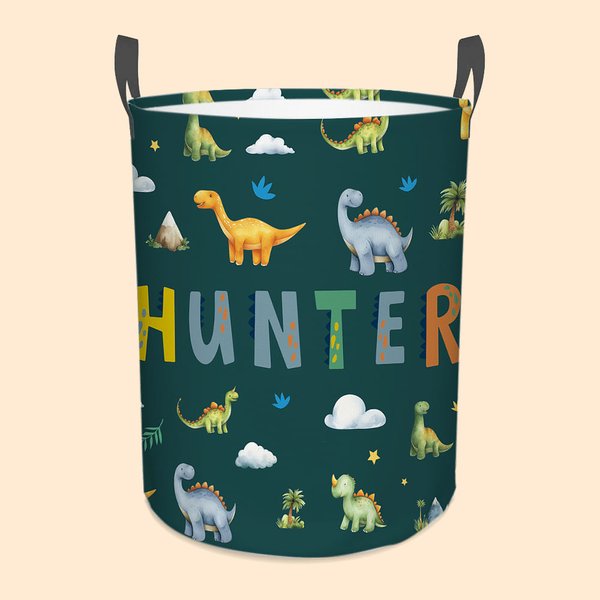 Henkilökohtainen sarjakuva dinosaurus pilvi vedenpitävä Oxford kangas varastointi kori nimi Housewarming lahja tyttöjen pojat