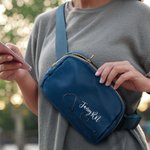 Personalized Stethoscope Heart Design Adjustable Waterproof Waist Belt Bag with Name Nurse Week Appreciation Gift for Nurse Medical Staff