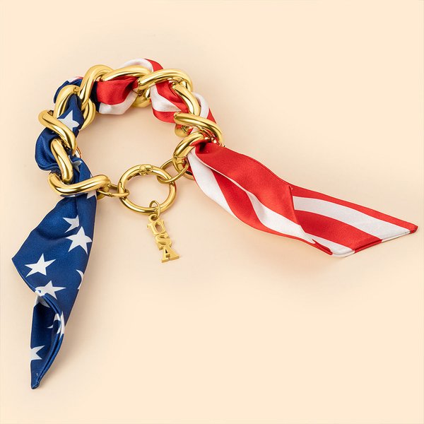 Henkilökohtainen Muoti Kansallinen lippu Silk Metal rannekoru jalkapallo Tennis teksti Charm Syntymäpäivä Urheilutapahtuma Cheer tarvikkeet Sport ystä