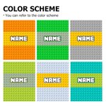 Personalized Multicolor Pixel Style Toy Bricks Soft Throw Blanket with Name Baby Shower Home Decor Gift for Kids