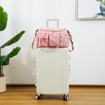 Henkilökohtainen Multi-lokeroinen vedenpitävä viikonloppu laukku olkahihna ja kirjailtu nimi Syntymäpäivä takaisin kouluun joululahja naisille tytöill