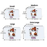 Personlig söt spökpumpa livsmedelsgodkänd metall godis chokladburk med namn Halloween present till barn