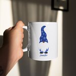 Tasse à café personnalisée en céramique 11oz avec texte Anniversaire Hanukkah Cadeau pour famille juive Ami