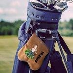 Bolsa de Pelotas de Golf de Franela Personalizada con Nombre y 12 Soportes para Tee Accesorios de Golf Divertido Regalo de Cumpleaños para Amante del Golf