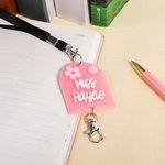 Gepersonaliseerd 3D V-teken Bloem Opvoeder Lanyard met Naam Terug naar School Waardering Gift voor leraar Schoolpersoneel