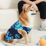 Personalised Multicolour Tie-dyed 100% Cotton Dog Pet Shirt Clothes with Name Pet Gathering Dog Walking Gift for Pet Lovers