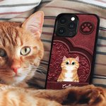 Personalisierte Retro Cartoon Katze Telefon Fall für iPhone mit 1-3 Namen mit Namen Geburtstag Geschenk für Katze Haustier Liebhaber